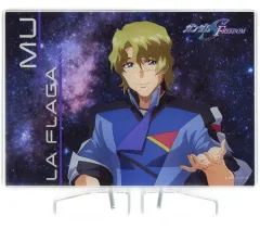 【中古】アクリルスタンド・アクリルパネル ムウ・ラ・フラガ アクリルボード 「機動戦士ガンダムSEED FREEDOM THE EXPERIENCE」 『キラ・ヤマト行きます!発進スロットル・ルーレット!』 S賞：ストライクフリーダム