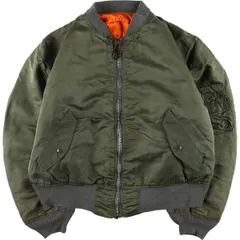 古着 90年代 民間品 アルファ ALPHA MA-1タイプ 中綿入り ミリタリー フライトジャケット USA製 メンズL相当 ヴィンテージ/eaa564950