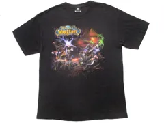 Blizzard ワールド・オブ・ウォークラフト プリントTシャツ L 黒 USAゲーム古着 WoW MMO