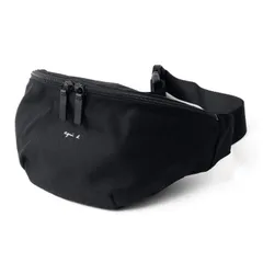ブラック (アニエスベー ボヤージュ) agnes b. VOYAGE ウエストポーチ ボディーバッグ ショルダーバッグ MS04-05 ショップバッグ付 (ブラック)