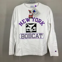 チャンピオン Champion T1011 長袖 Tシャツ NYU ニューヨーク大学 USA製 メンズ S サイズ 白 ホワイト ロンT 新品 パープル ロゴ