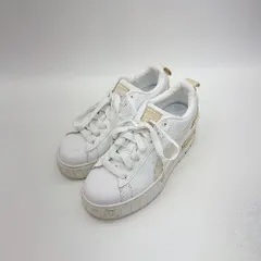 ◇ Θ PUMA プーマ 厚底 ローカット スニーカー シューズ サイズ23 ホワイト ベージュ レディース メンズ E  【1502180072642】