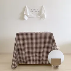 【即納】 table cloth gingham check テーブルクロス 撮影背景布　背景布 ウェルカムスペース ギンガムチェック ファブリック / チュール生地 チュール  タペストリー