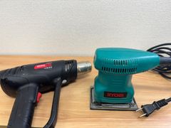 【電動工具セット】Ryobi KYOCERAミニサンダ S550M& elesories HG1012 ヒートガン