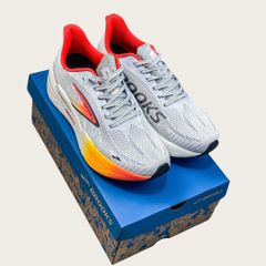 BROOKS ブルックス Hyperion MAX 2 ハイペリオンマックス2 スニーカー WHITE-ORANGE  カジュアルシューズ