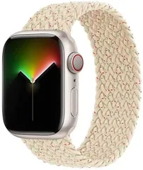 【在庫セール】watch バンド 軽量設計 apple 通気性 アップルウォッチ用バンド iwatch バンド for 柔らかいシリコーン糸混紡リサイクルヤーン素材 ブレイデッドソロループ apple watch コンパチブル Ultra3/Ultra2/Ul