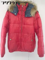 ■ ◎ X-girl エックスガール 中綿 ファー 長袖 ジャケット サイズ 1 レッド レディース  【中古】 【1108050000502】