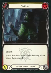 【中古】Flesh and Blood OUT040[C]：(Rainbow Foil)Wither (2)