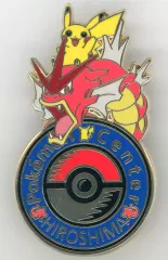 【中古】バッジ・ビンズ ピカチュウ＆ギャラドス ポケモンセンターヒロシマOP ロゴピンズ 「ポケットモンスター」