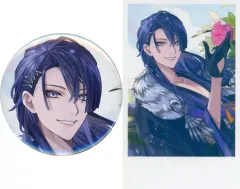 【中古】グッズセット 長尾景 缶バッジ＆チェキ風カード 「バーチャルYouTuber にじさんじ 長尾景 誕生日2024」