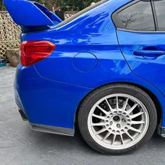 スポーティ全開♪ カーボン ルック リア サイドカナード スバル WRX STI VAB STI タイプS S207 S208 NBRチャレンジパッケージ タイプRA-R b12023