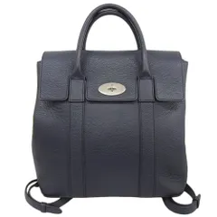 【中古・極美品】MULBERRY マルベリー　リュック　PVC×レザー　巾着型 中古・極美品】MULBERRY マルベリー リュック PVC×レザー 巾着型