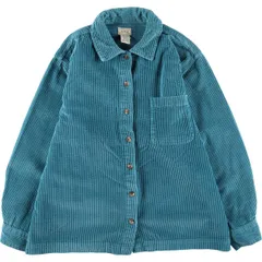 古着 エルエルビーン L.L.Bean 長袖 コーデュロイシャツ ボックスシャツ レディースM相当/eaa506514