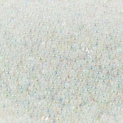 【新品未開封】 ネイルパーツ アクセサリーパーツ 手作り用品 手芸用品 気泡 光沢 アート パール ミックス DIY オーロラ ガラスビーズ マイクロビーズ 丸玉 穴なし 装飾充填物 約200gセット レジン封入ビーズ バブルビーズ サムコス