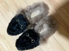 グッチ ファー スリッパ GUCCI - グッチ GUCCI DIY スリッポン ローファー プリンス