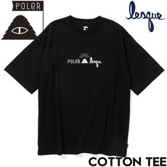 半袖TEE Tシャツ POLeR × LESQUE ポーラー レスケコラボ COTTON TEE 251MCV0198 BLK 日本代理店正規品