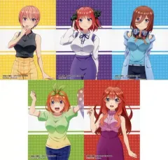 【中古】キャラカード 中野家の五つ子 L版ブロマイド5枚組 「CD 五等分の花嫁 みなみかぜ/サマーデイズ」 アニメイト購入特典