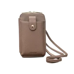 【新品】 SCWEICHUNスマホポーチ レディース スマホショルダー ショルダーバッグ 斜めがけ 携帯ポーチ ポシェット 手提げ 多機能 大容量 バッグ ショルダーバッグ バッグ スマホポーチ 小さめ お財布ショルダー 小銭入れリュック レディース (カ 1