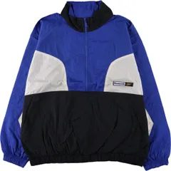 古着 90年代 リーボック Reebok バックロゴ ハーフジップ ナイロンプルオーバー メンズXXL相当 ヴィンテージ/eaa580047