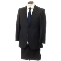 【中古】バーバリーロンドン BURBERRY LONDON ウール ストライプ 2つボタンスーツ ブラックxブルー【サイズ表記なし（L位）】【メンズ】のサムネイル