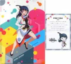 【中古】クリアファイル 津島善子 A4クリアファイル＆メッセージカード 「ラブライブ!サンシャイン!! Birthday Figure Project 津島善子」 電撃屋予約特典