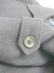 ◇ Green Label Relaxing ウール混 シンプル きれいめ 無地 長袖 ジャケット コート Sサイズ ネイビー レディース E  【1303270000275】