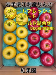 クール便　スマートフレッシュ「シナノスイート、シナノゴールド」詰合せ5kg箱(家庭用)
