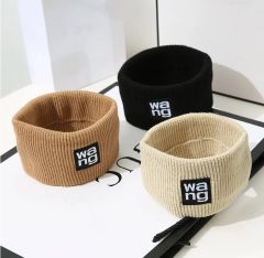 コットンウールのヘッドバンド,女性用のワイドヘッドバンド,高品質の暖かいターバン,ヘアバンドアクセサリー,バンダナ