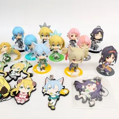 ソードアートオンライン　ちびきゅんキャラ 10体 ラバーキーホルダー まとめ売り