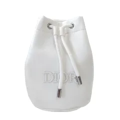DIOR／【スノーホワイト】ドローストリングコスメポーチ　ノベルティ　巾着　ディオール　Dior  白