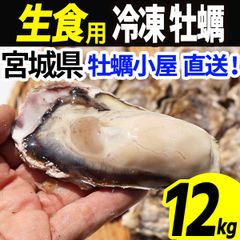 牡蠣 生食用 冷凍 12kg 72～144個 殻付き 産地直送 宮城県産 三陸 カキ kaki 牡蛎 海鮮 貝 貝類 バーベキュー BBQ 大容量 メガ盛 大人数