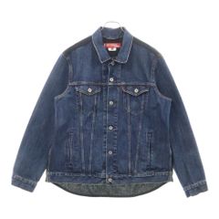 JUNYA WATANABE COMME des GARCONS (ジュンヤワタナベ コムデギャルソン) 20AW×Levis チェックウール切り替えデニムジャケット インディゴ カーキ WF-J201のサムネイル