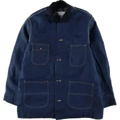 古着 70~80年代 シアーズ Sears WORK'N LEISURE バットダイ デニムカバーオール メンズXL相当 ヴィンテージ/eaa533979