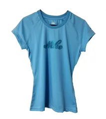 ダメージ処分２枚セット ナイキ レディースTシャツ フィットドライ サックス Mサイズ nike