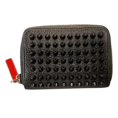 美品✨クリスチャンルブタン コインケース 小銭入れ スタッズ パネトーネ 黒 赤 Christian Louboutin クリスチャンルブタン PANETTONE