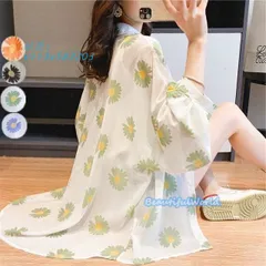 UVカット カーディガン レディース ロングカーディガン 日焼け防止 速乾 紫外線対策 冷房対策 花柄 日焼け対策 速乾 薄手  vii3v583203