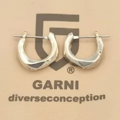 【GARNI】 ガルニ　フープピアス　両耳セット　チェーン　美品　シルバー925 GARNI - 【残り一点】Crockery Double Pierce 左耳用(SILVER