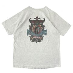 XL 美品 90s USA製 オーシャン パシフィック Tシャツ シングルステッチ ネイティブ柄 ツアー ビックサイズ 杢 グレー 霜降り