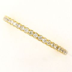K18YG　リング　ring　指輪　7号　ダイヤ　0.16　総重量約1.4g