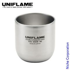 デッドストック UNIFLAME ウェーブダブルマグSUS400 ステンレス製