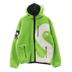SUPREME (シュプリーム) 20AW×THE NORTH FACE S Logo Hooded Fleece Jacket×ザ ノースフェイスコラボ Sロゴ フリースジャケット グリーン NT620041