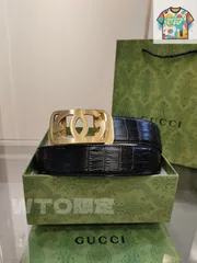 【今日特価】Gucci メンズオートロックレザーベルト-1