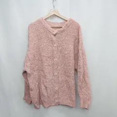 ◇ ⊇ VANNIE U ヴァニーユー ニット 長袖 カーディガン サイズF ピンク レディース E  【1502180041563】
