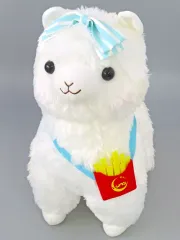 アルパカ ぬいぐるみ 赤いリボン付き アルパカ ぬいぐるみ 赤いリボン付き アルパカ ぬいぐるみ