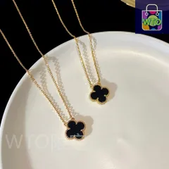 ヴィンテージ アルハンブラ ペンダント、オニキス、ヴァン クリーフ&アーペル Van Cleef & Arpels VCARA45800｜本日限定特価｜新品未使用