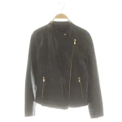 スピック＆スパン ノーブル Spick&Span Noble ラムレザー ライダースジャケット 38 黒 /MI ■OS