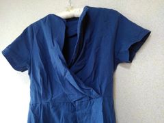 1070y【春夏コーデ】古着 ワンピース チュニック 半袖 レディース 韓国服