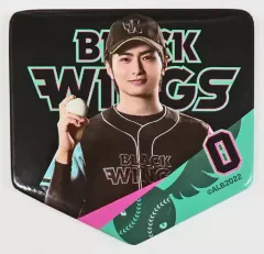 【中古】バッジ・ピンズ 平野宏周 ホームベース型缶バッジ 「『ACTORS☆LEAGUE in Baseball 2022』 BLACK WINGSオンラインくじ」 C-14賞