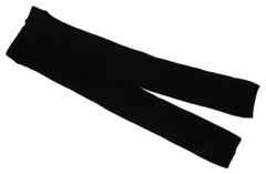 ベビー・子供用無地リブスパッツ 10分丈 黒 85cm レギンス