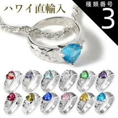 種類3:ロープ40cm/3月 ハワイアンジュエリー ネックレス 【ロープチェーン付き】 ベビーリング シルバー925 ヘッド 誕生石 バース ストーン チェーン長さ選べる 送料無料 ギフト プレゼント レディース メンズ プルメリア 誕生日 記念日 モアナ l